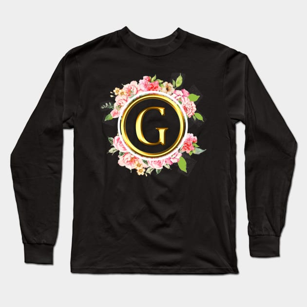 Letter G Shirt Alphabet Letter G Different Colors Long Sleeve T-Shirt by EmmaShirt